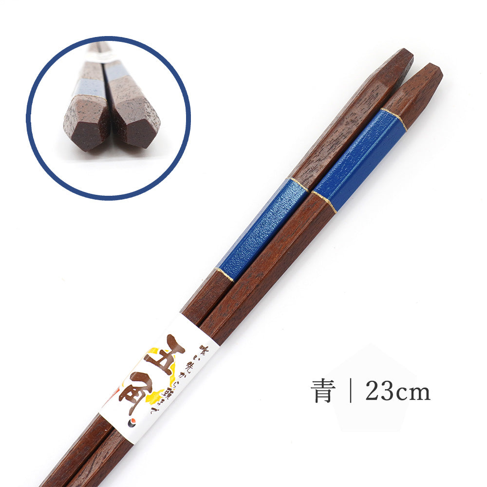 箸 五角 漆市松 夫婦箸 桐箱入り 父の日 プレゼント