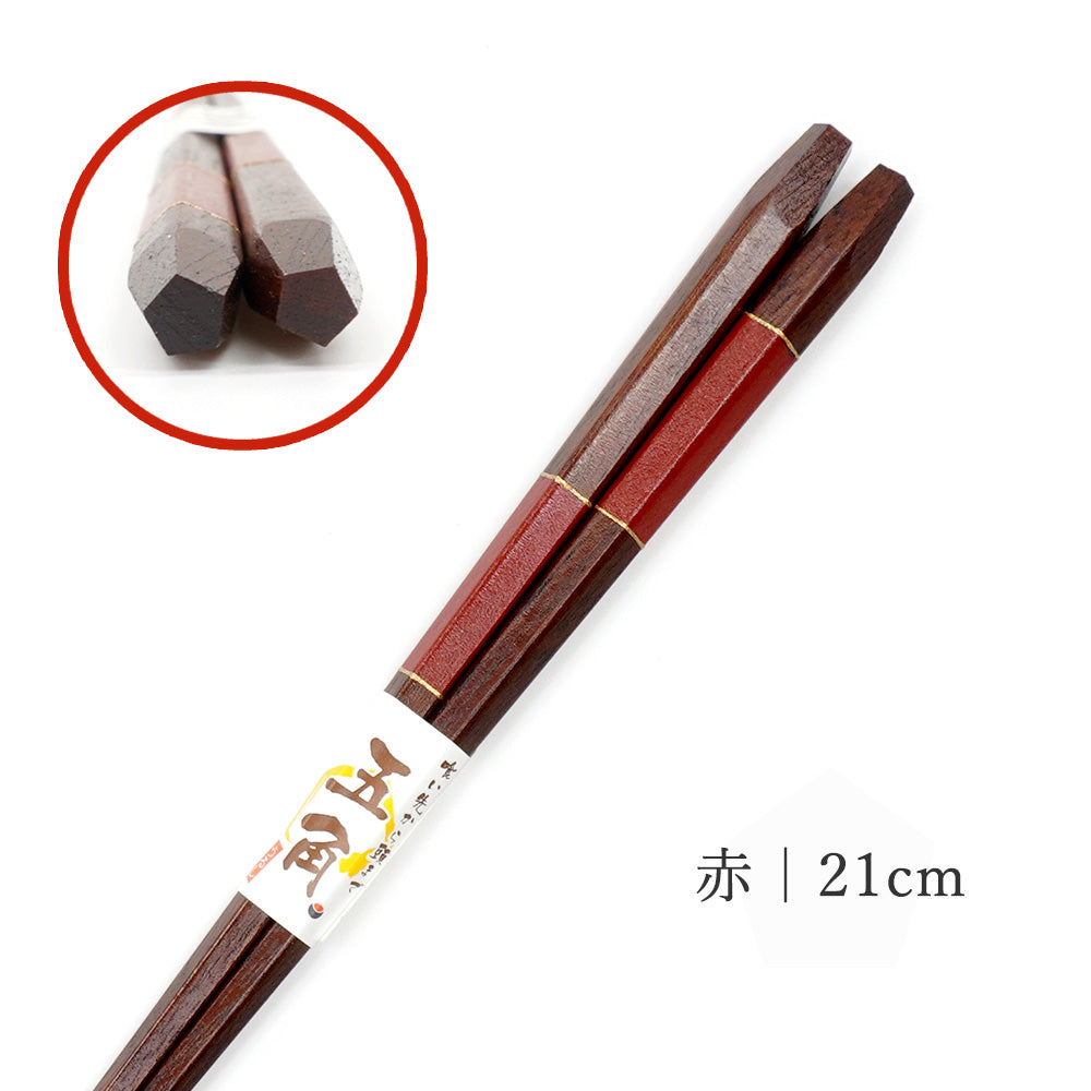 箸 五角 漆市松 夫婦箸 桐箱入り 父の日 プレゼント