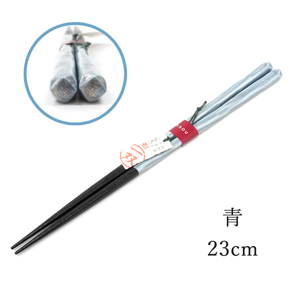 箸 一双 流彩 男性用 一膳 桐箱入り