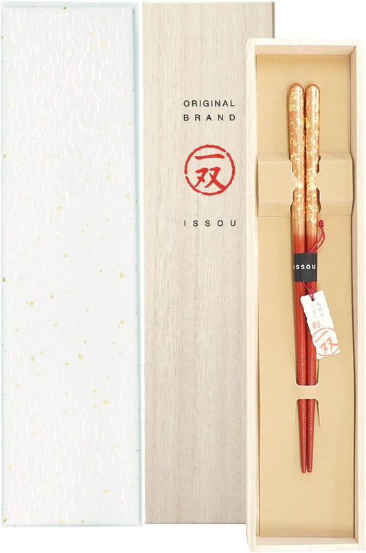 箸 一双 瑞雲 女性用 一膳 桐箱入り プレゼント ギフト  (包装紙のみ)