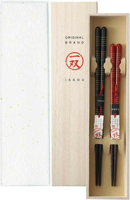 箸 一双 駿 夫婦箸 桐箱入り 父の日 プレゼント (包装紙のみ)