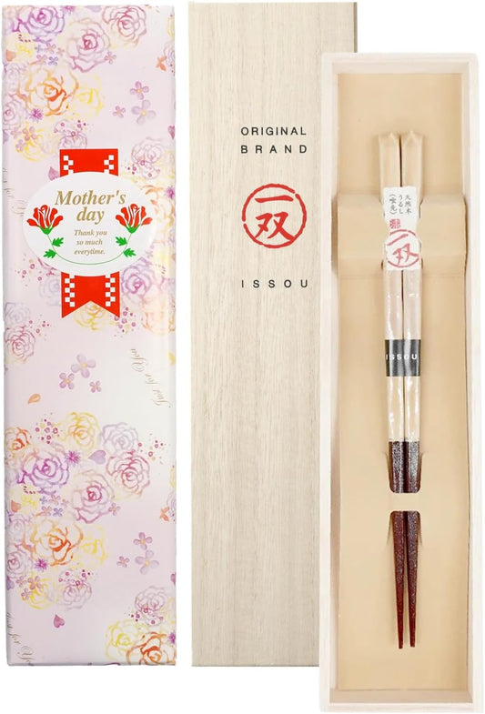 お箸 一双 天女の舞 女性用 一膳 桐箱入り (母の日)