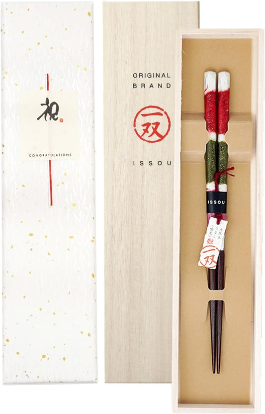 箸 一双 遊心 女性用 一膳 桐 母の日 プレゼント (水引シール祝)
