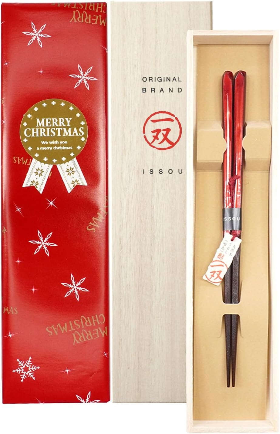 箸 一双 田園 女性用 一膳 桐箱入り プレゼント ギフト (クリスマス)
