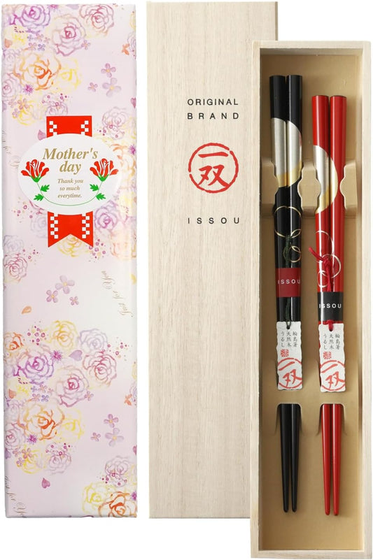 箸 一双 宵待月 夫婦箸 桐箱入り ギフト プレゼント (母の日)