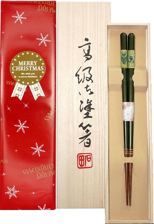 箸 天丸暁貝 ふくろう 男性用 父の日 一膳 桐箱入り (クリスマス)