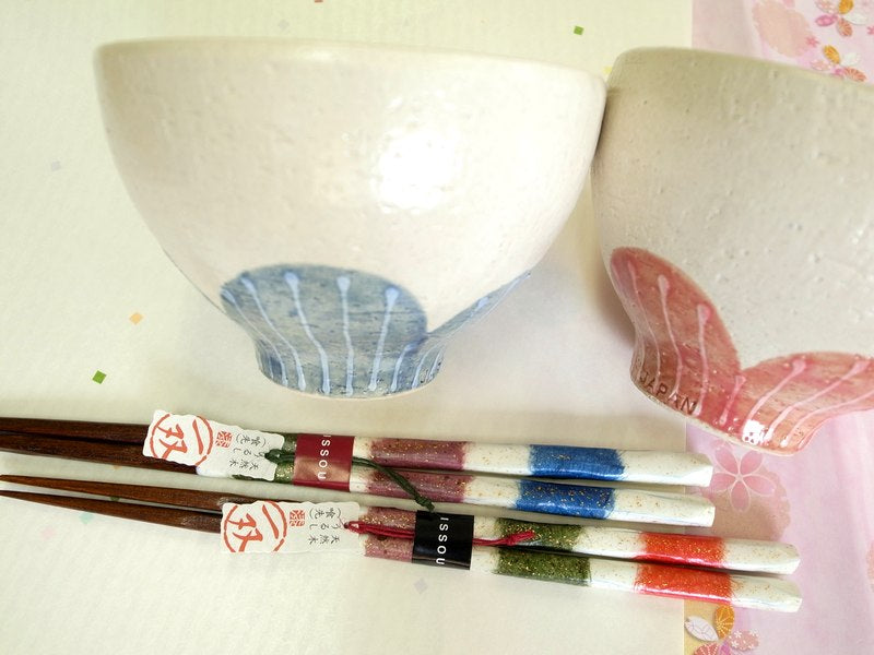 花遊心 夫婦茶碗 箸 セット 美濃焼 母の日 プレゼント