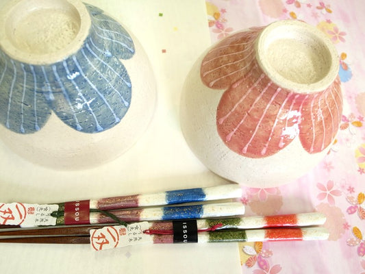 花遊心 夫婦茶碗 箸 セット 美濃焼 母の日 プレゼント