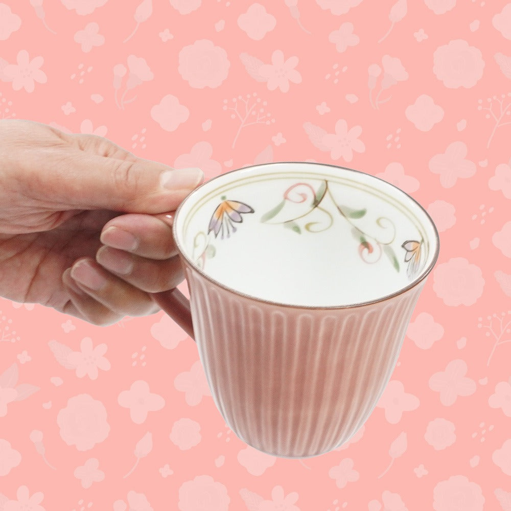 母の日 プレゼント 実用的 箸 茶碗 マグカップ 花連 つむぎ 飯碗マグカップ箸セット