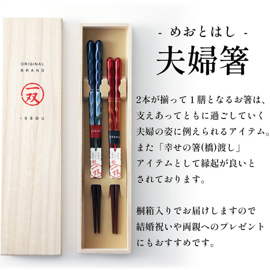 箸 一双 彩重 夫婦箸 桐箱入り ギフト プレゼント