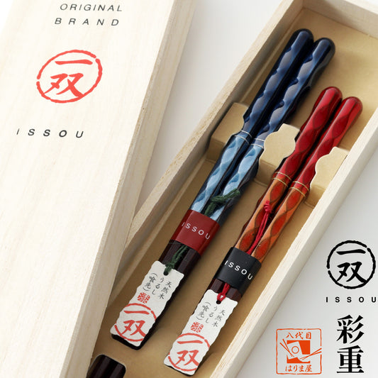 箸 一双 彩重 夫婦箸 桐箱入り ギフト プレゼント