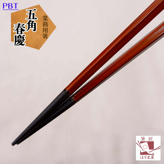 箸 業務用箸 五角 春慶 10膳入り エコ箸