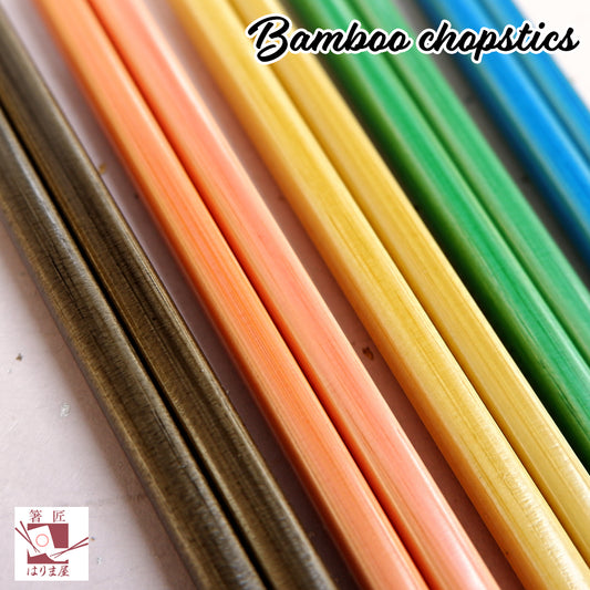 食洗機対応 箸 セット 日本製 竹製 カラー染竹 5膳セット お箸セット 普段使い 家族用 来客用 お箸 おはし ギフト プレゼント 大人用 若狭塗り箸 帰省土産 みやげ chopsticks メール便で送料無料