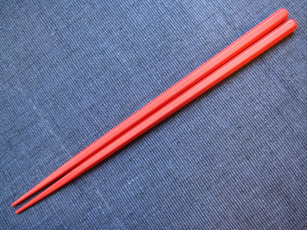 箸 六角朱 業務用 一膳 食洗機対応