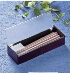 箸箱 ABS千筋 黒(アクリル蓋) 箸箱 業務用