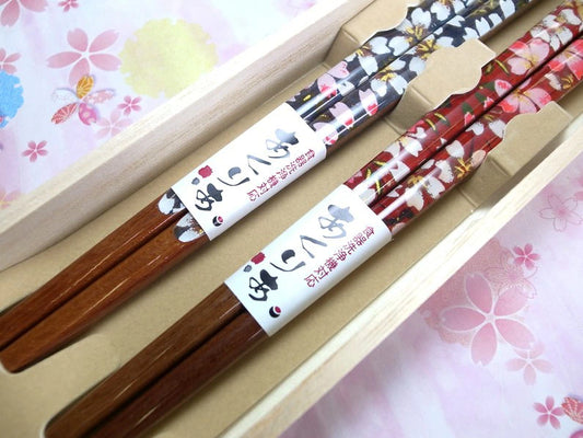 箸 アクリア 野桜 夫婦箸 桐箱入り ギフト プレゼント