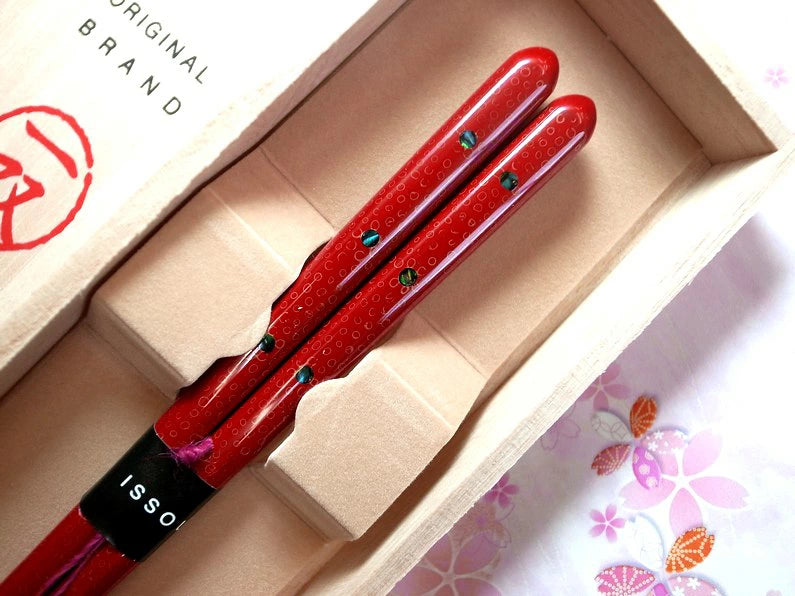 箸 一双 花氷 女性用 一膳 桐箱入り 母の日 プレゼント