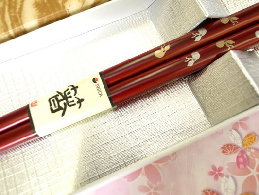 敬老会 記念品 敬老の日 記念品 お祝い プレゼント 紙箱入り 六瓢箪 お箸 女性用 21.0cm 赤 一膳 食べやすい 食器 カトラリー 500円 デイサービス 敬老祭 自治会 粗品 施設 介護施設 老人ホーム 縁起物