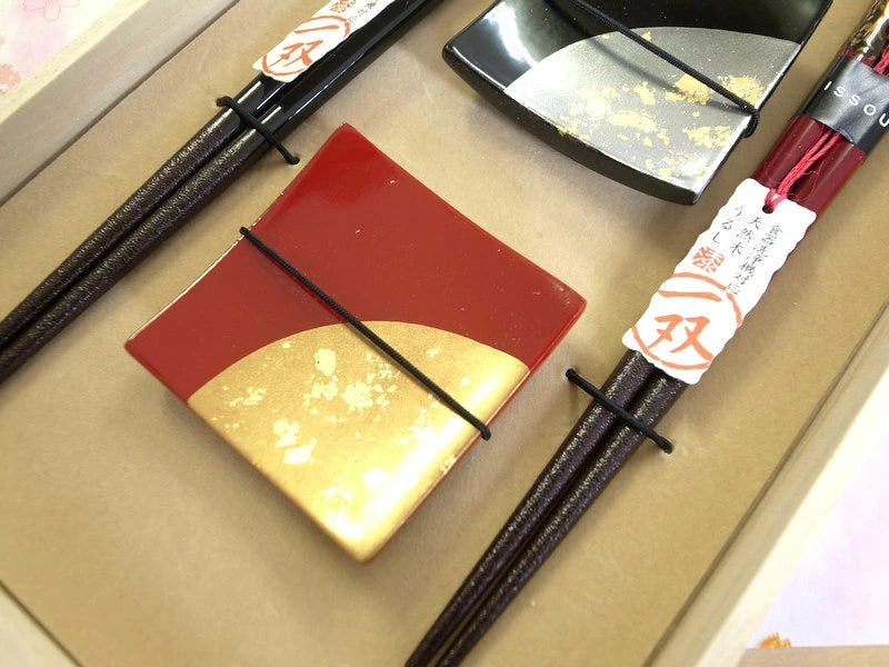 箸 一双 金華 夫婦箸 箸置き 桐箱入り 父の日 プレゼント