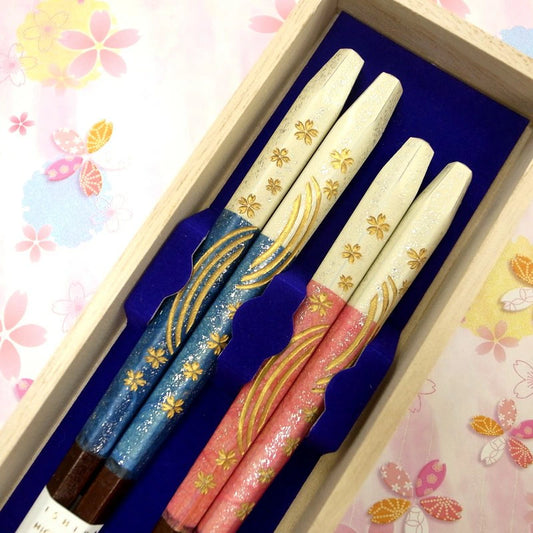 箸 和桜 夫婦箸 男性 女性 桐箱入り 父の日 プレゼント
