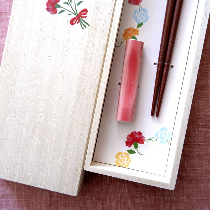 箸 ペアミント 女性用 一膳 桐箱入り プレゼント ギフト