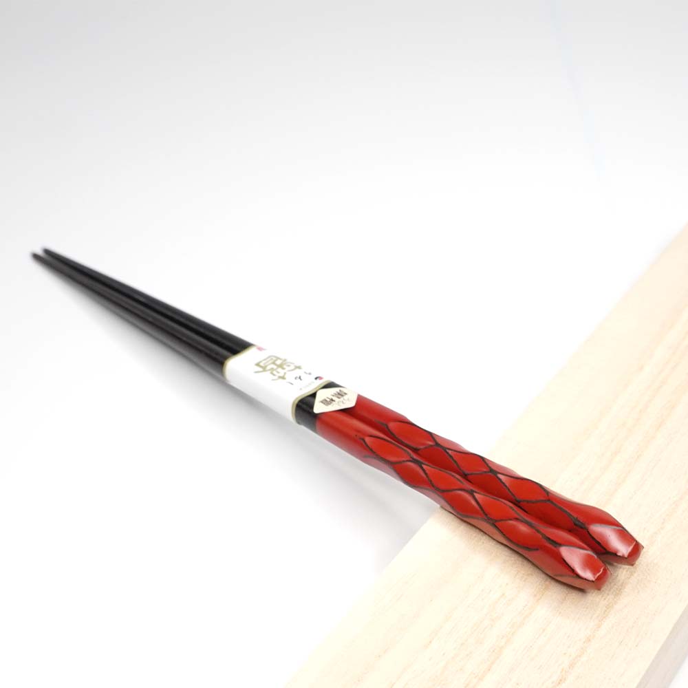 箸 鎌倉亀甲 黒檀 女性用 一膳 桐箱入り 母の日 プレゼント