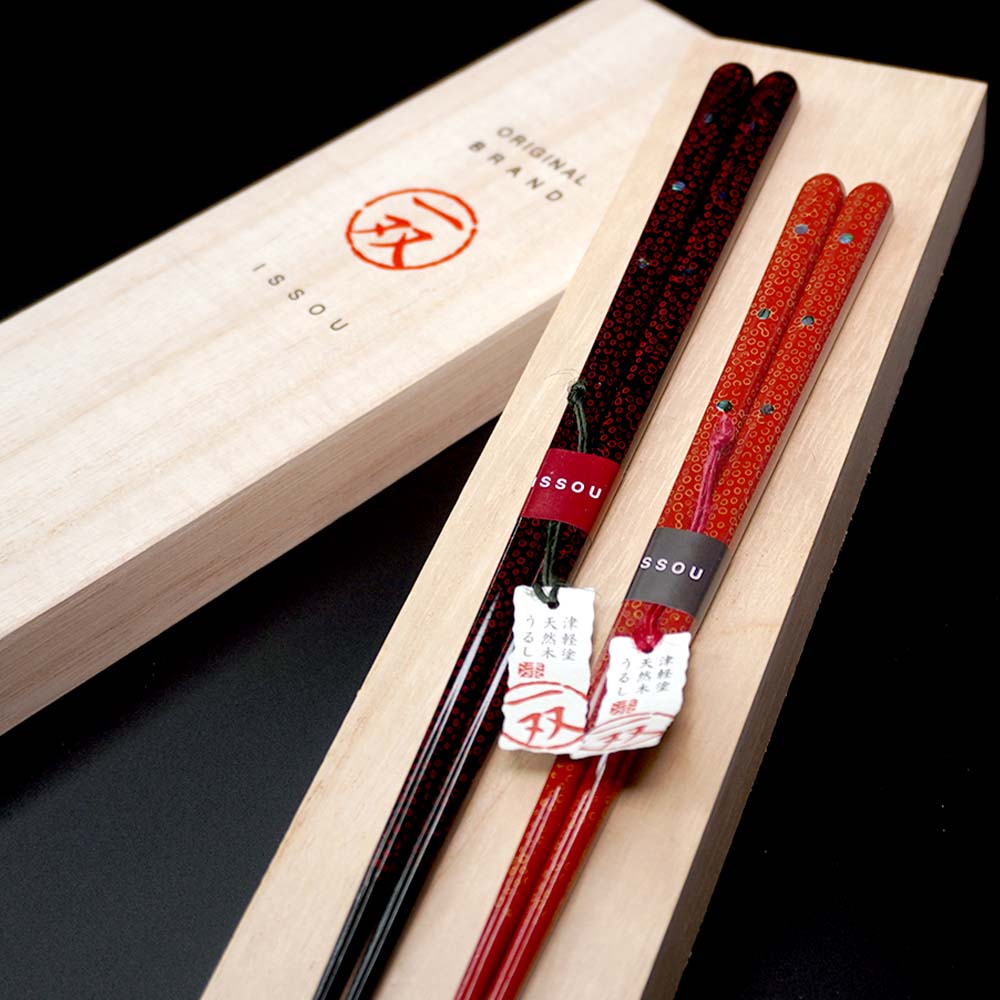 箸 一双 花氷 夫婦箸 桐箱入り 父の日 プレゼント