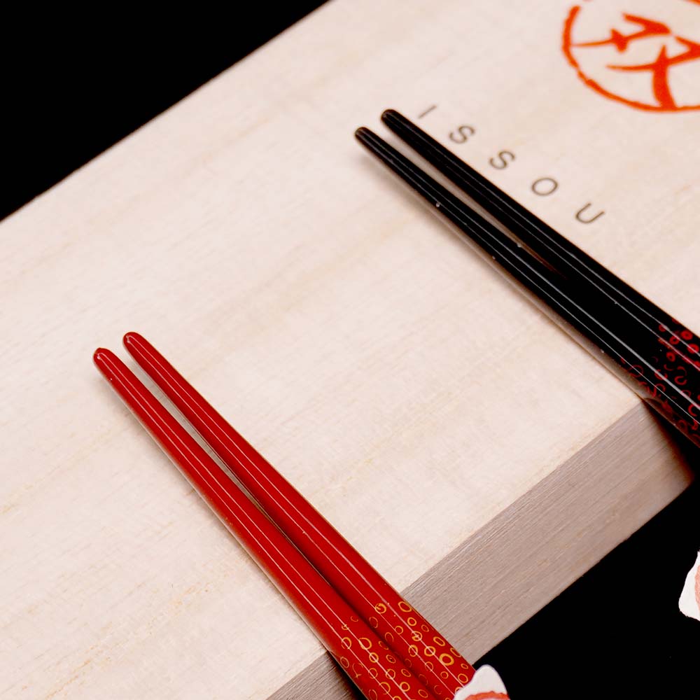 箸 一双 花氷 夫婦箸 桐箱入り 父の日 プレゼント