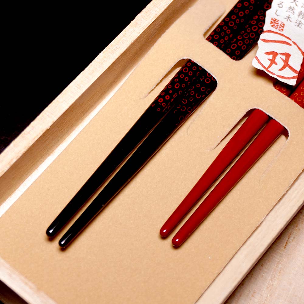 箸 一双 花氷 夫婦箸 桐箱入り 父の日 プレゼント