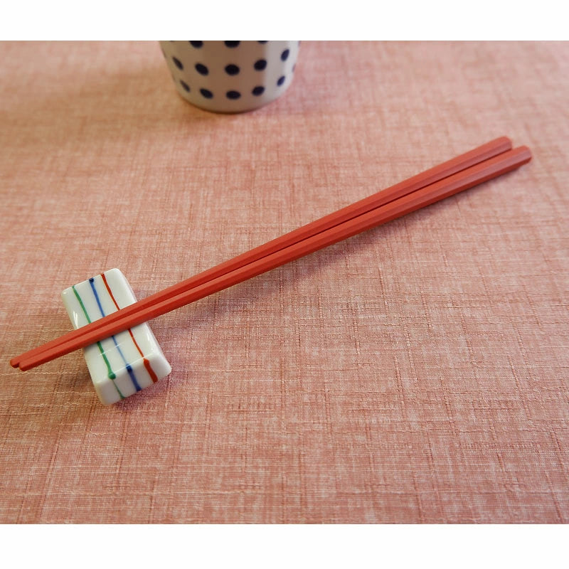箸 持ちやすい八角箸 10膳入 赤 日本製 耐熱