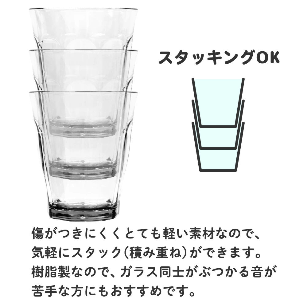 割れない コップ タンブラー グラス カップ 子ども 280ml 食洗機対応 耐熱 100℃ 耐冷 -40℃ エコゼン