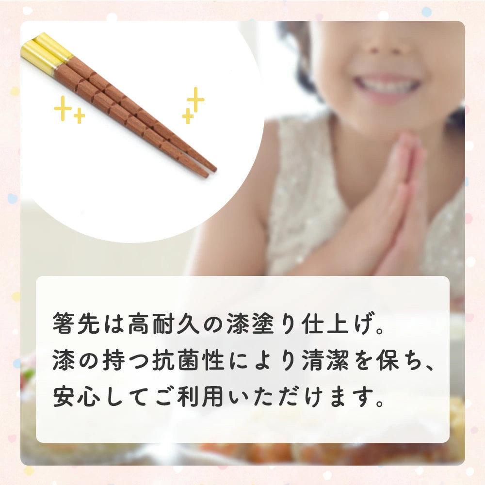 子供箸 食洗機対応 単品 究極のすべらないおはし 漆塗り 16.5cm 18cm