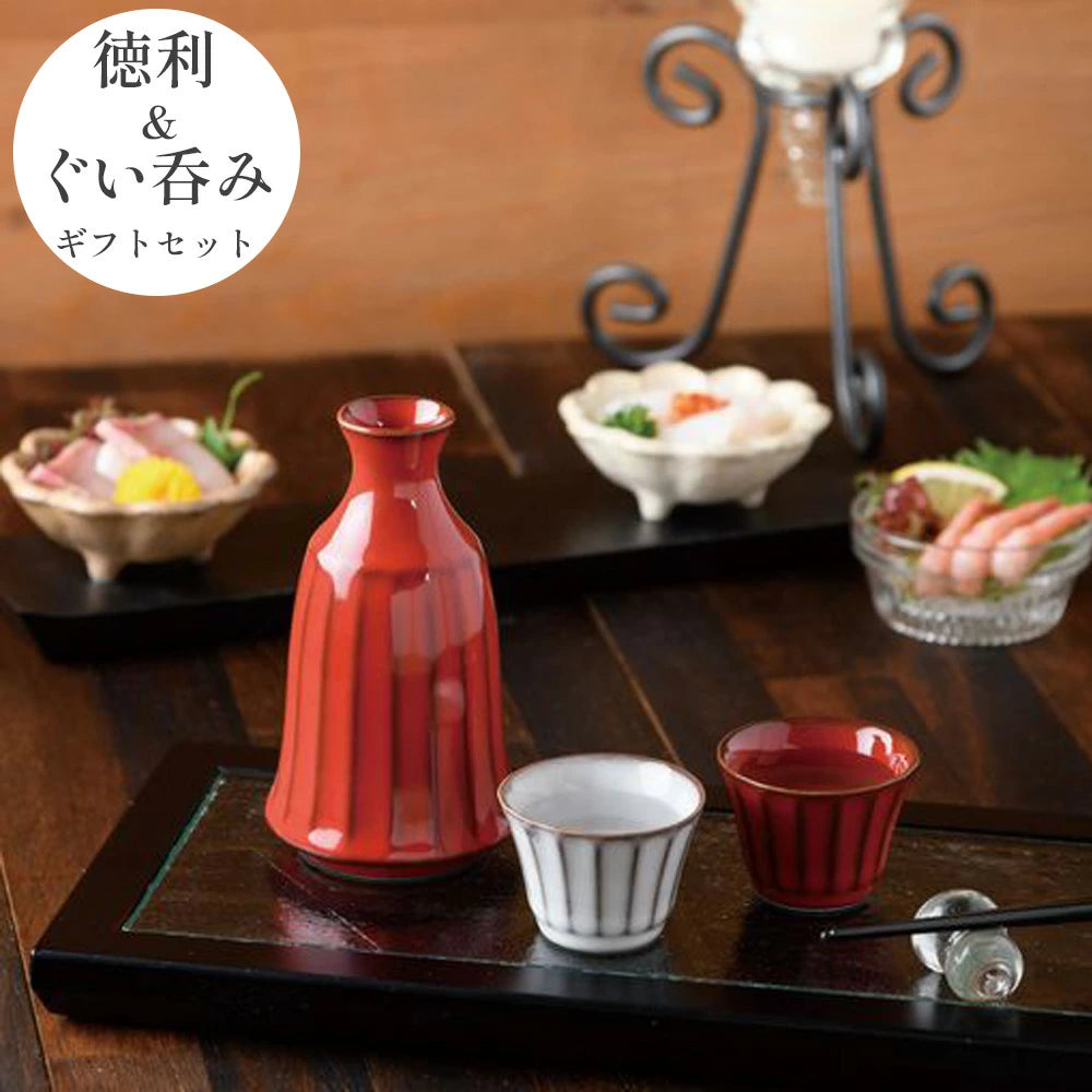 徳利 とっくり 風雅 ぐい呑み セット 紅白 – 八代目 はりま屋 本店 徳利 とっくり 風雅 ぐい呑み セット 紅白 – 八代目 はりま屋 本店