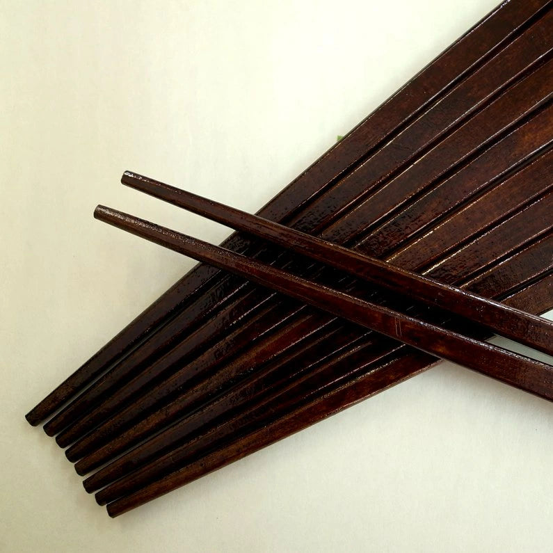 木曽ひのき箸 5膳セット 日本製 お箸セット 軽い 拭き漆 木曽漆器